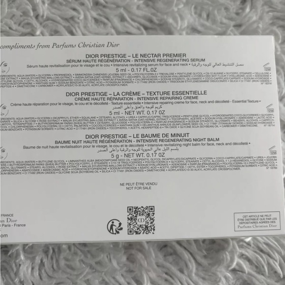 Dior Prestige Piano Gold Gift Discovery Set - NWB - Picture 6 of 6